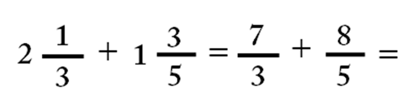 Suma fracciones mixtas math3logic