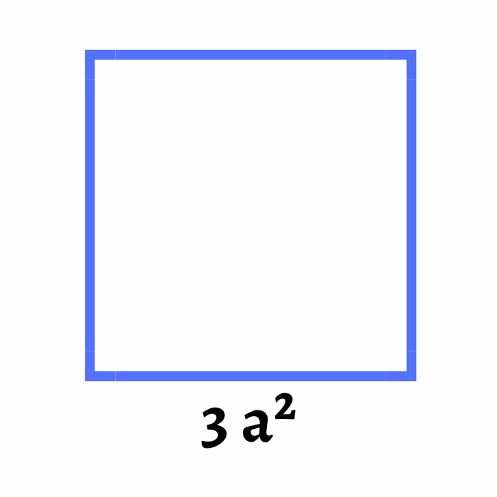 Perímetro del cuadrado con monomios algebra math3logic