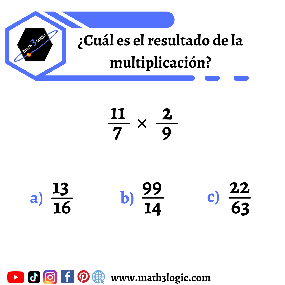 Multiplicación de fracciones math3logic