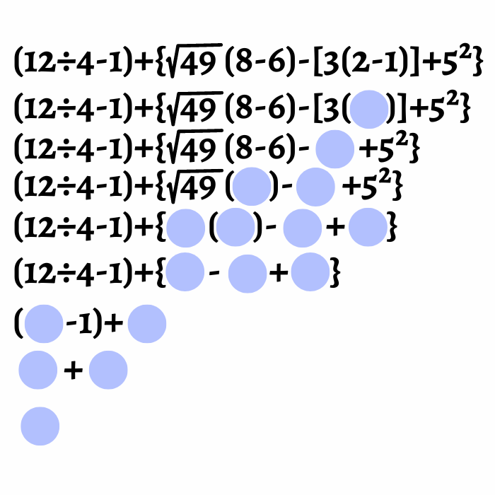 Ejercicios jerarquía de operaciones math3logic