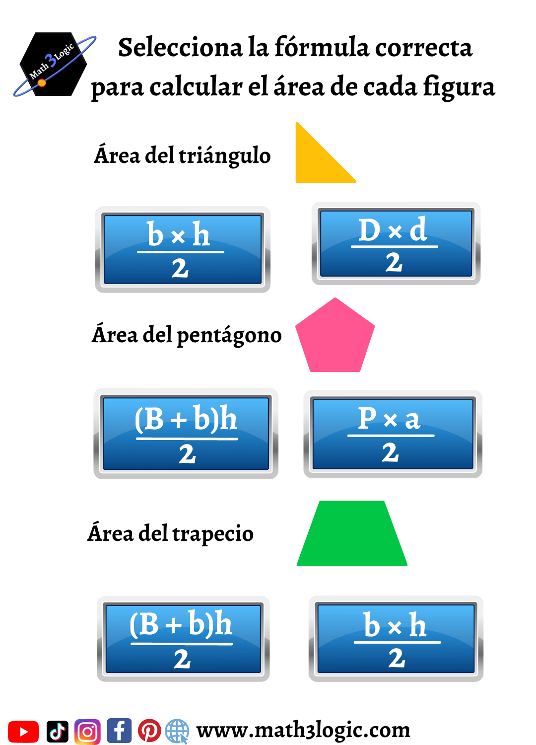 Ejercicios fórmulas de áreas 2
