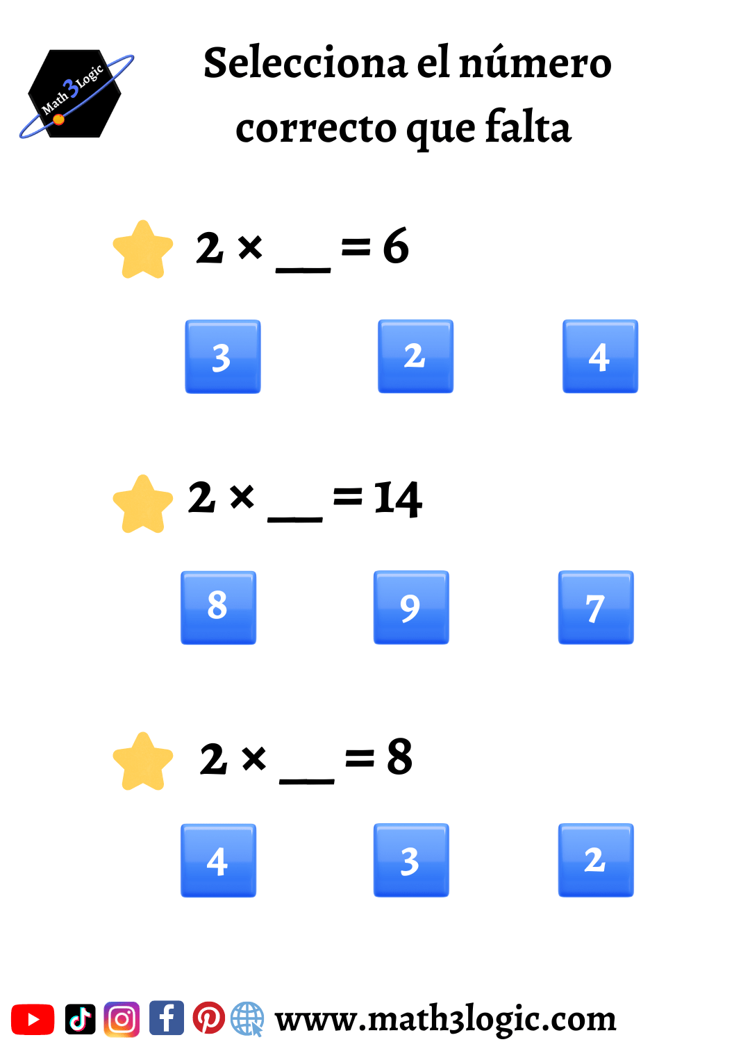 Tabla del 2 ejercicio de math3logic 4