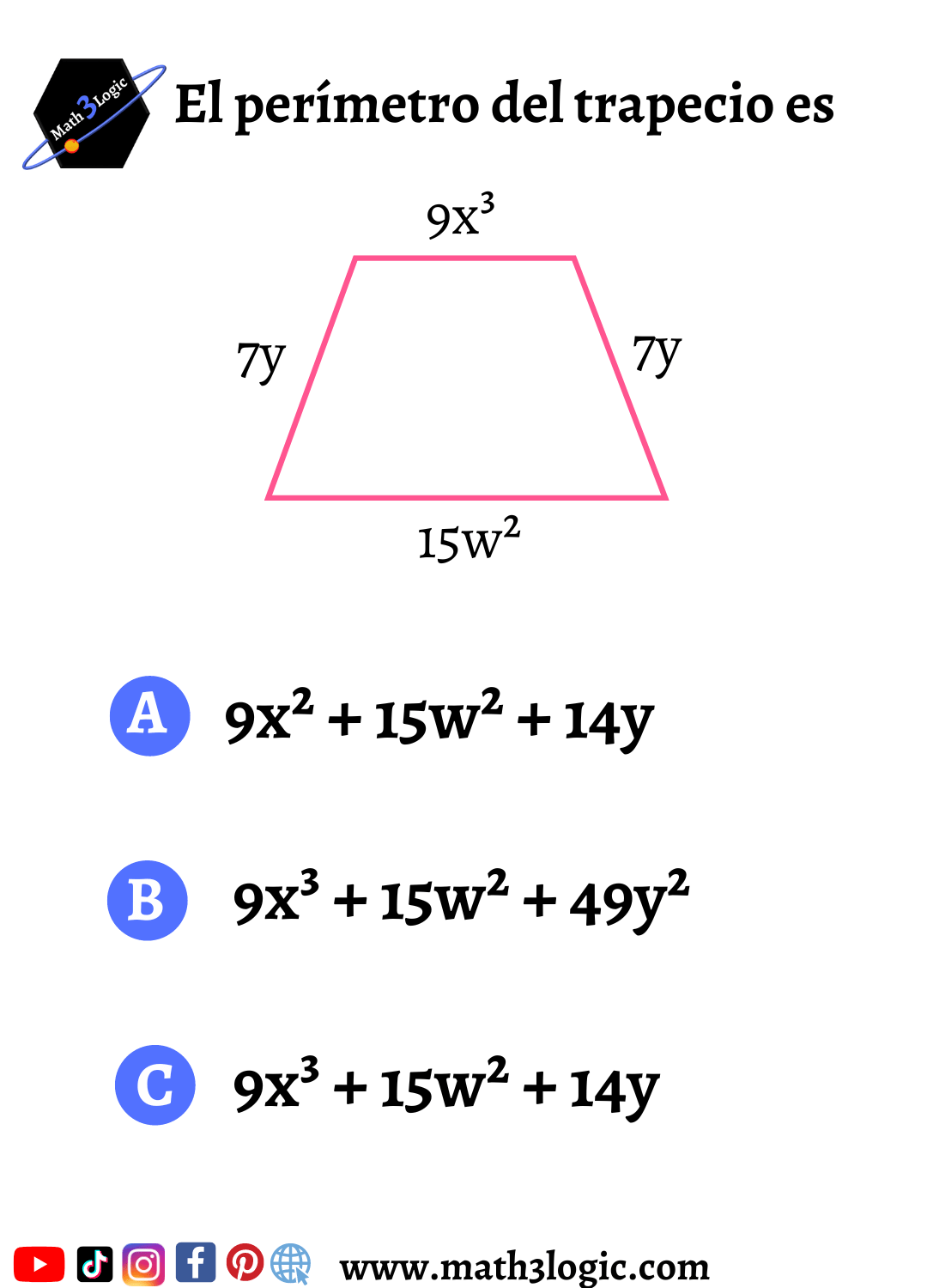 Suma de polinomios perímetro