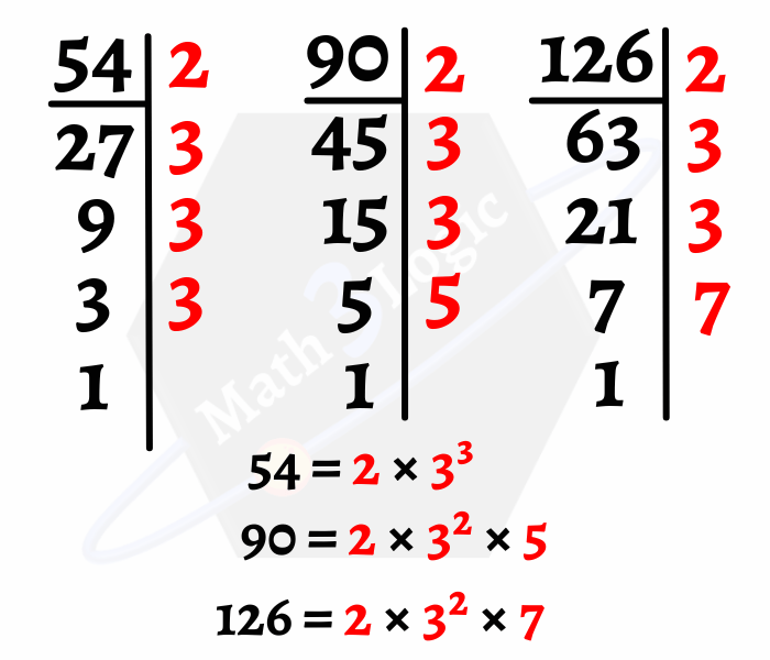 MCD de tres números math3logic descomponer en factores primos-min