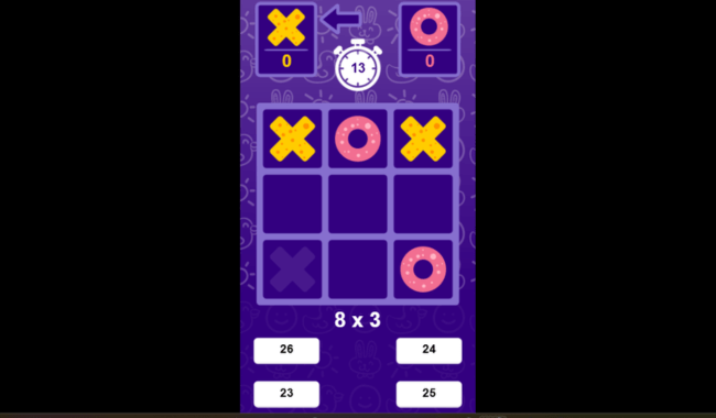 Juego del gato con multiplicaciones